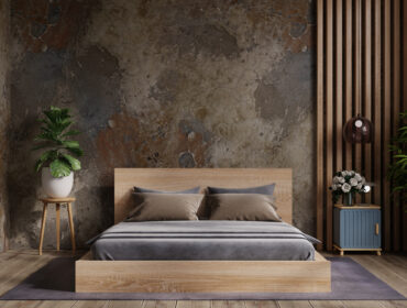 Spavaća soba: akcentni zid za neobičan dizajn