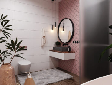 Roze kupatilo: Od jednostavnog do eklektičnog